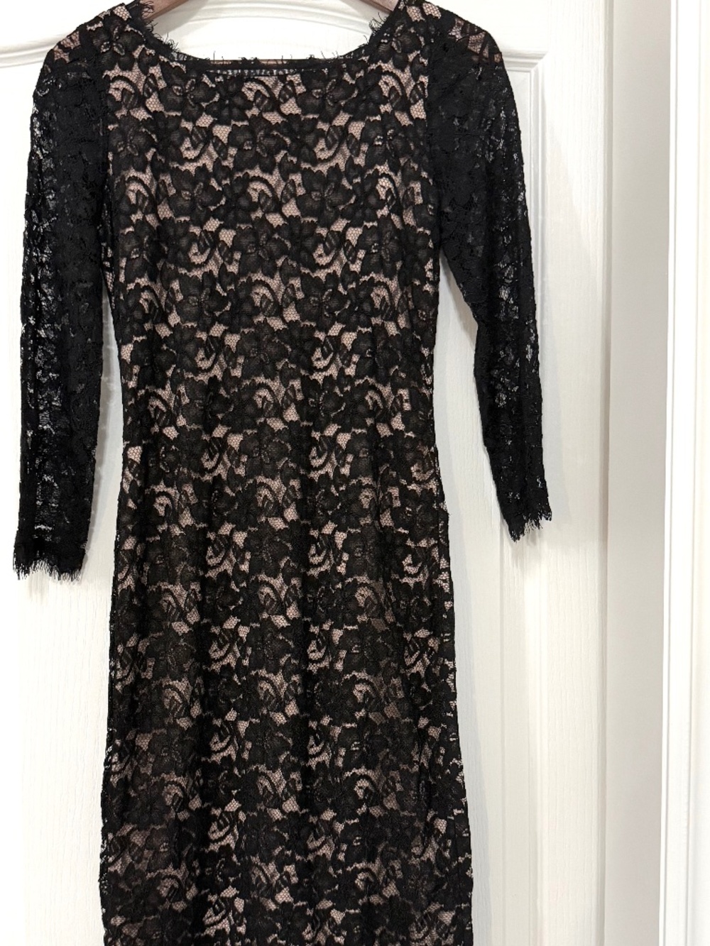 DVF Diane von Furstenberg Black Zarita Lace Dress 4